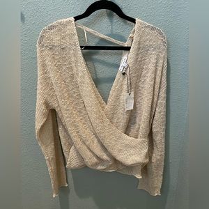 Vici Life’s A Beach Lightweight Drape Sweater NWT Large